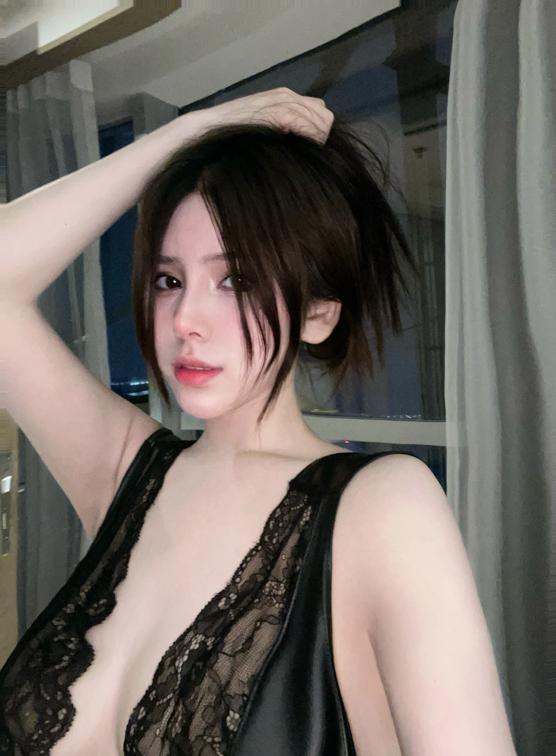 027.奔跑的晶骡儿-微密圈系列  皮衣蕾丝 1